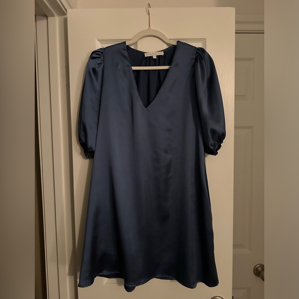 Silky Blue Dress